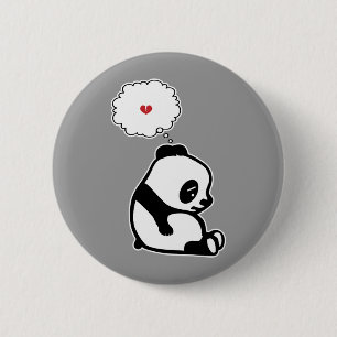 Ledsen Panda Knapp