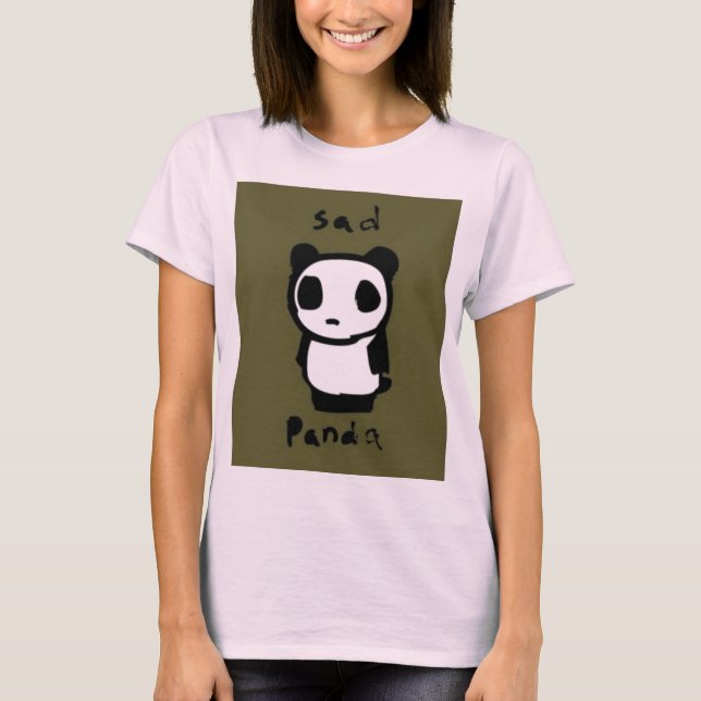Ledsen Panda T Shirt (Framsida)