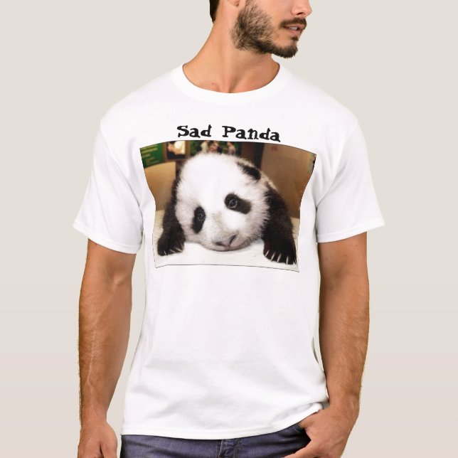Ledsen Panda Tee Shirt (Framsida)