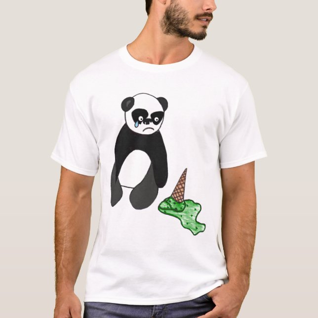 Ledsen Panda Tee Shirt (Framsida)