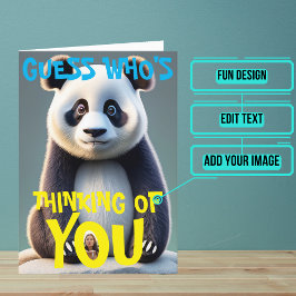 Ledsen Panda Thinking of You Kort