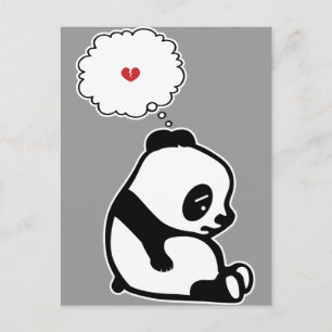 Ledsen Panda Vykort