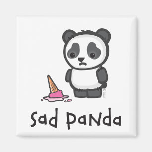 Ledsen Pandamagnet Magnet