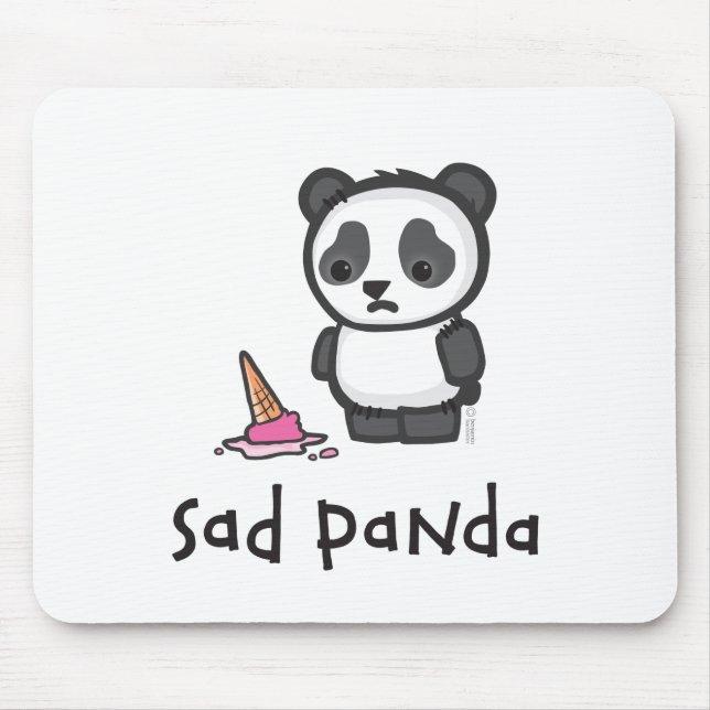 Ledsen Pandamousepad Musmatta (Framsidan)