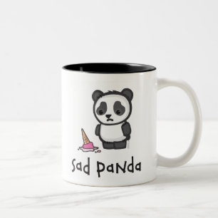 Ledsen Pandamugg Två-Tonad Mugg