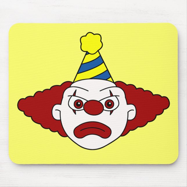 Ledsen Party Clown Mousepad Musmatta (Framsidan)