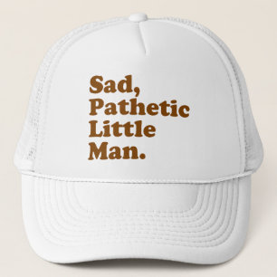 Ledsen patetisk lite man keps