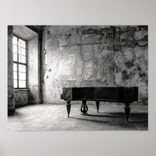 Ledsen piano poster