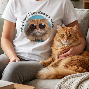 Ledsen Planer Med Katt Katter Mamma Original Desig T Shirt