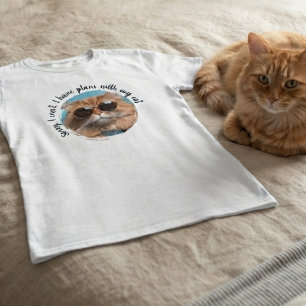 Ledsen Planer Med Katt Katter Mamma Original Desig T Shirt