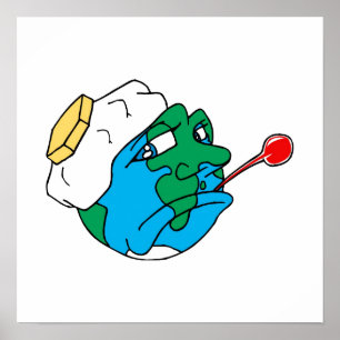 Ledsen planet poster