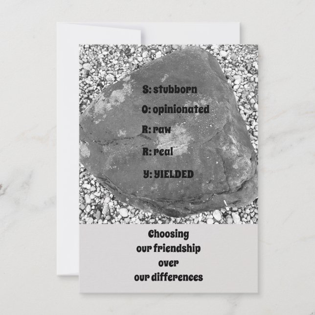 Ledsen Platt Kort (Framsida)