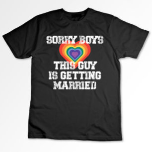 Ledsen pojkar den här killen gifter sig gay t shirt