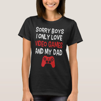 Ledsen pojkar jag älskar bara TV-spel och min papp T Shirt