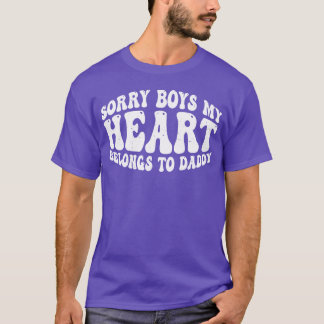 Ledsen pojkar mitt hjärta tillhör Pappas vänner T Shirt