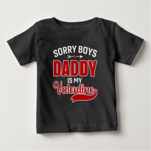 Ledsen pojkar Pappa är min Alla hjärtans dag T Shirt