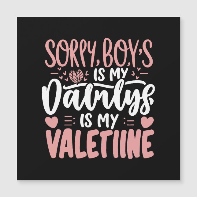 Ledsen pojkar pappa är min valentin (Framsida)