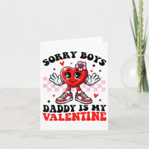 Ledsen pojkar pappa är min valentin söta valentins kort
