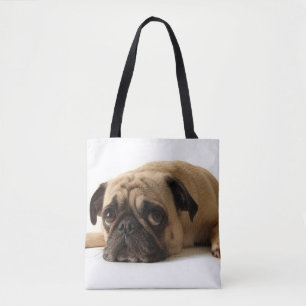 Ledsen Pug Tygkasse