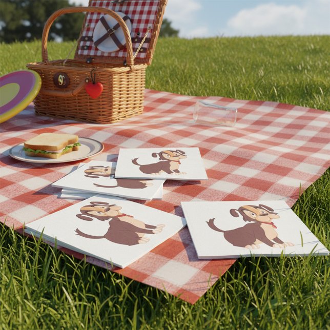 Ledsen Puppy-Hund Pappersservett (Skapare uppladdad)