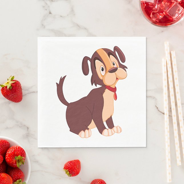 Ledsen Puppy-Hund Pappersservett (Skapare uppladdad)