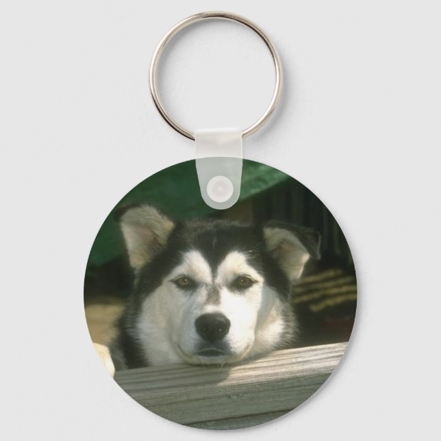 Ledsen Puppy Nyckelring (Framsida)