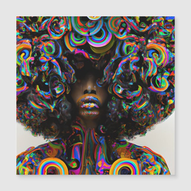 Ledsen Rainbow Melanin Queen Black Girl Magic Sist (Framsida)