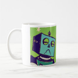 Ledsen robot/lycklig robotkaffemugg mugg