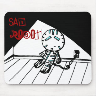 Ledsen Robot Mousepad Musmatta