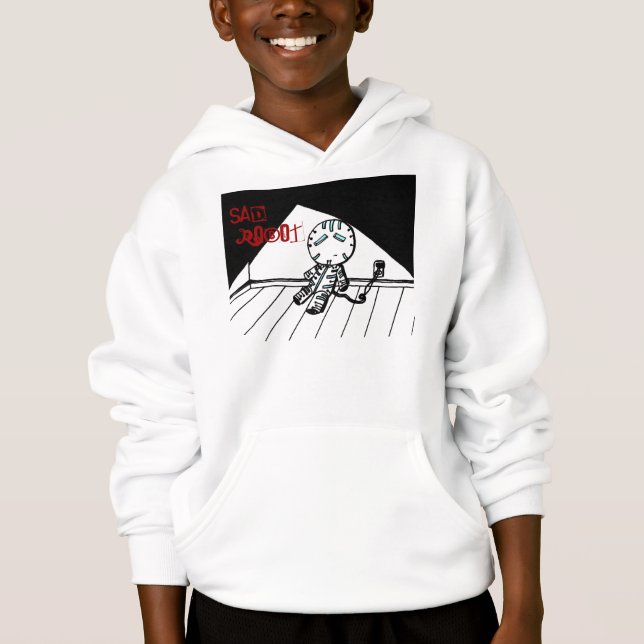 Ledsen Robot Shirts T-shirt (Framsida)