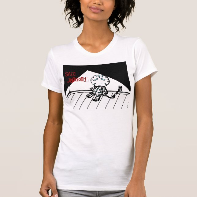 Ledsen Robot Shirts Tee (Framsida)