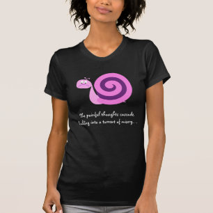 Ledsen rosa- & lilasnigel: Flöde av misär Tee Shirt