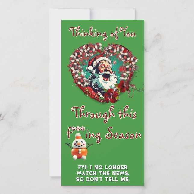 Ledsen Santa Be Lycklig (från 1 person), platta ko (Baksida)