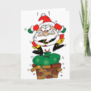 Ledsen Santa Helgkort