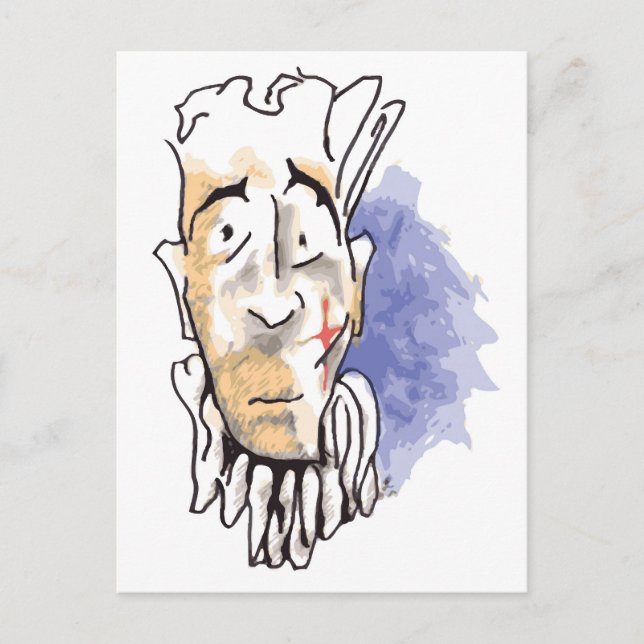 Ledsen Stängt vykort (Framsida)