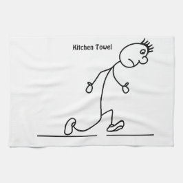 Ledsen Stickman Kitchen Towel Kökshandduk