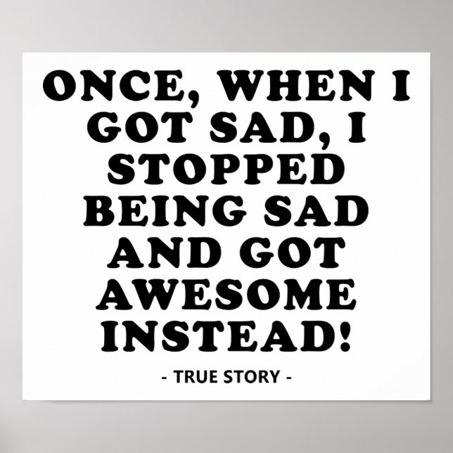 Ledsen till Fantastisk Funny Poster (Framsidan)