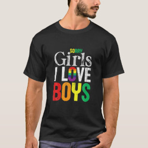 Ledsen tjejer jag älskar pojkar HBTQ Pride Gay-pre T Shirt