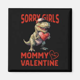 Ledsen tjejer Mamma är min alla hjärtans dag Dinos Magnet