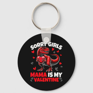 Ledsen tjejer mamma är min valentine dinosaurie so nyckelring
