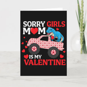 Ledsen Tjejer Mamma Är Min Valentine Rolig V-dag D Kort