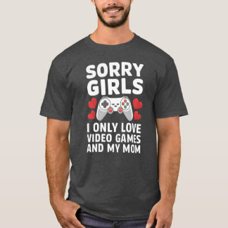 Ledsen tjejer videospel och mamma Premium vän T Shirt