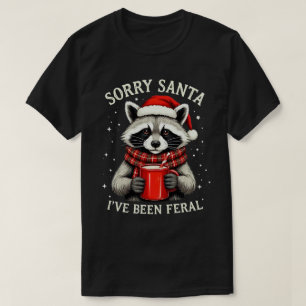 Ledsen Tomte Jag Har Varit Vild Rödjursjul T Shirt