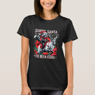 Ledsen Tomte Jag Har Varit Vild Rolig Julkonst T Shirt