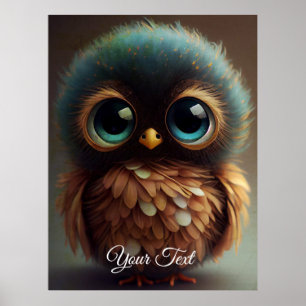 Ledsen Uggla. Poster