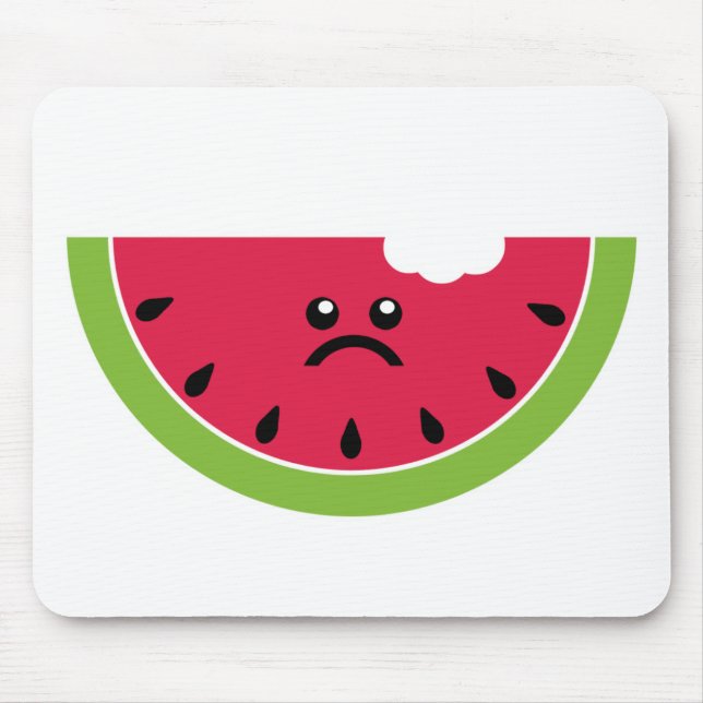Ledsen vattenmelon Mousepad Musmatta (Framsidan)