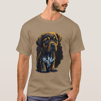ledsens hund retro-pojke t shirt