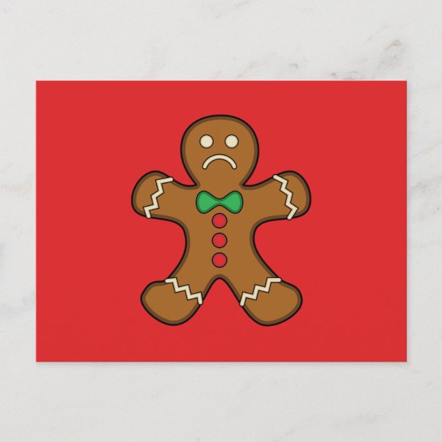 Ledsens Pepparkaksgubbe Helg Vykort (Framsida)