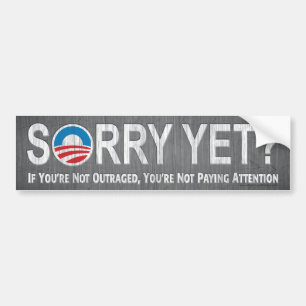 Ledset ännu? Anti Obama bildekal