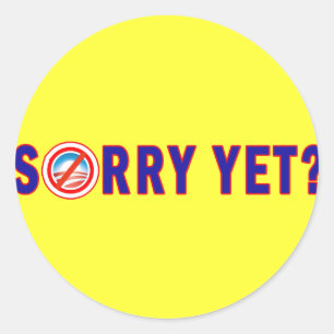 Ledset ännu? Anti Obama produkter Runt Klistermärke